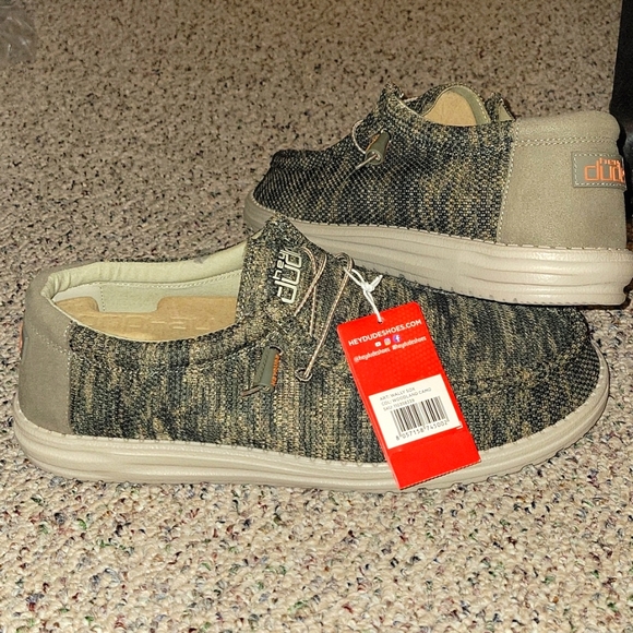 Bnwt Hey Dude Wally Sox Woodland Camo 